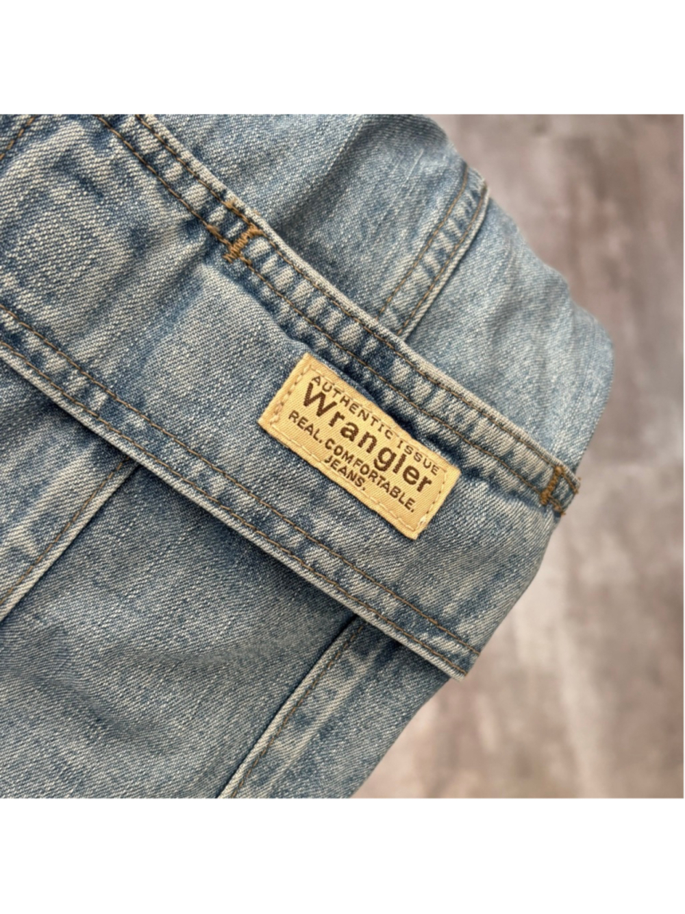 Vintage Wrangler Jean Shorts Men’s Size 36 Blue Denim - Picture 4 of 5